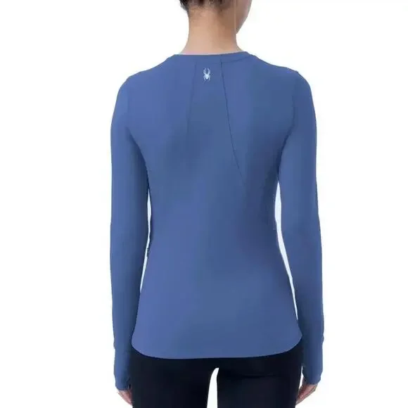 Spyder Ladies' Long Sleeve Active Top, Blue, Size XXL  .AT - Picture 2 of 2